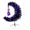 4ft. Pre-Lit Artificial Halloween Black Moon & Skull Tree with 250 Orange & Purple LED Lights